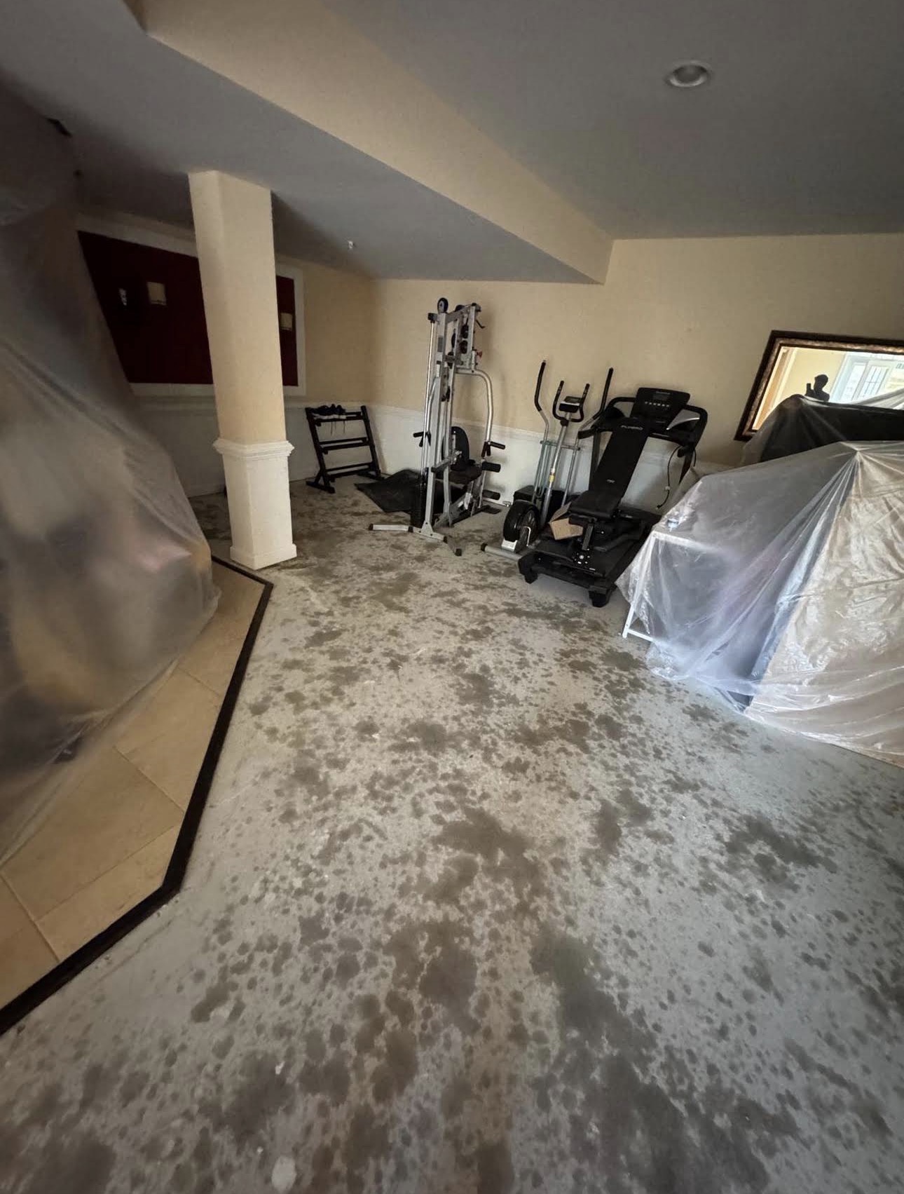 Project preparation and protected furnishings